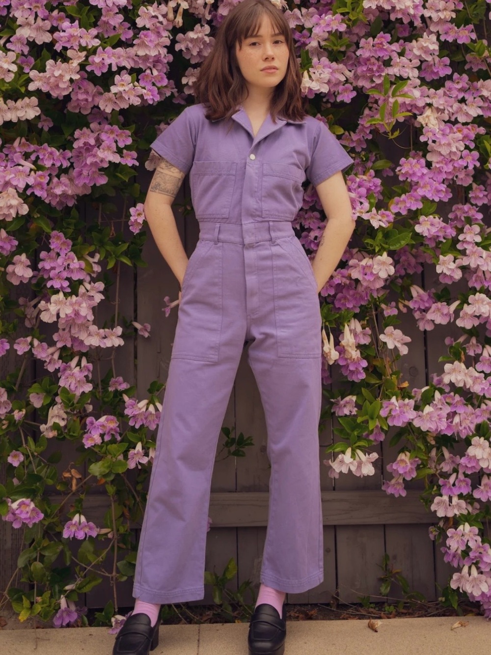 Big Bud Press Short Sleeve Jumpsuit XL (Grape)